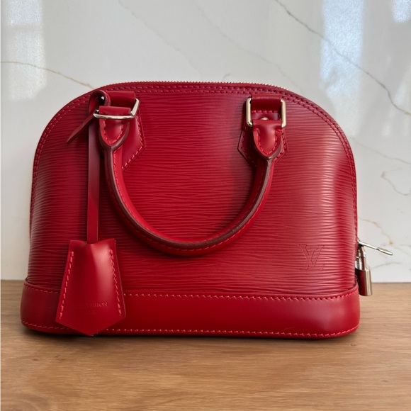 Louis Vuitton Handbags - Louis Vuitton Red Leather Satchel